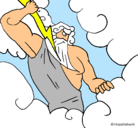 Dibujo Dios Zeus pintado por halamadrid