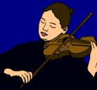 Dibujo Violinista pintado por DavidCarranza