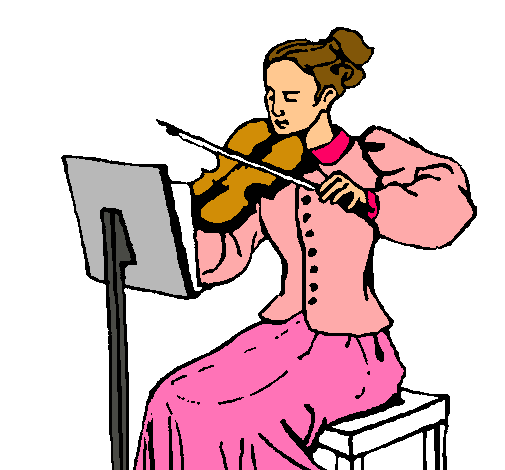 Dama violinista