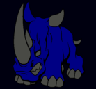 Dibujo Rinoceronte II pintado por homiesur13