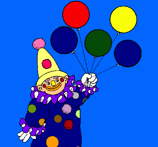 Payaso con globos