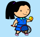 Dibujo Chica tenista pintado por Casilda