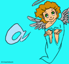 Dibujo Ángel pintado por laura04052000