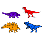 Dibujo Dinosaurios de tierra pintado por wence