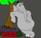 Dibujo Horton pintado por IVONNE