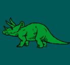 Dibujo Triceratops pintado por triceratopsdino