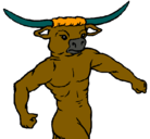 Dibujo Cabeza de búfalo pintado por johanderson