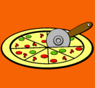 Dibujo Pizza pintado por juanymartin