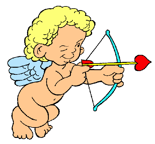 Cupido apuntando con la flecha