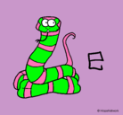 Dibujo Serpiente pintado por miciohermosa