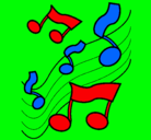 Dibujo Notas en la escala musical pintado por nataliaoviedo