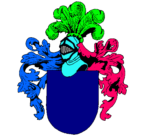 Escudo de armas y casco