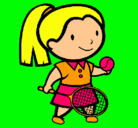 Dibujo Chica tenista pintado por MICA07