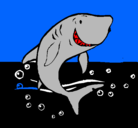 Dibujo Tiburón pintado por axel