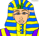 Dibujo Tutankamon pintado por francisco
