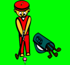 Dibujo Jugador de golf II pintado por yesenia