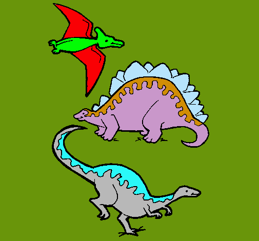 Tres clases de dinosaurios