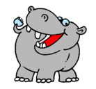 Dibujo Hipopótamo pintado por DAVID
