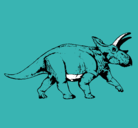 Dibujo Triceratops pintado por JOAQUIN
