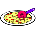 Dibujo Pizza pintado por fernanda