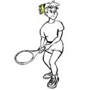 Dibujo Chica tenista pintado por CARME6