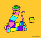 Dibujo Serpiente pintado por Luciana