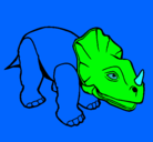Dibujo Triceratops II pintado por vicenten.