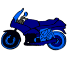 Dibujo Motocicleta pintado por leo