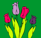 Dibujo Tulipanes pintado por AYALET