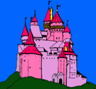 Dibujo Castillo medieval pintado por fernanda
