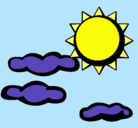 Dibujo Sol y nubes 2 pintado por neylibeth