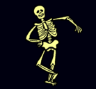 Dibujo Esqueleto contento pintado por mariafernanda