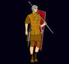 Dibujo Soldado romano pintado por JUAN