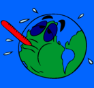 Dibujo Calentamiento global pintado por YICEL