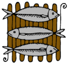 Dibujo Pescado a la brasa pintado por alexgadiel