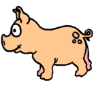 Dibujo Cerdo pintado por Jacky