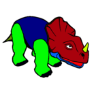 Dibujo Triceratops II pintado por Chichi