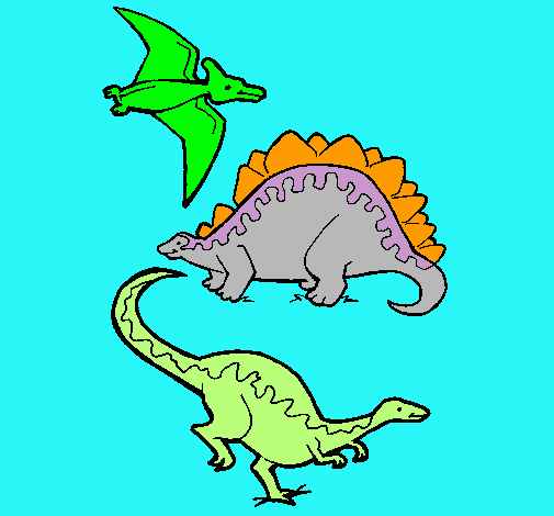 Tres clases de dinosaurios