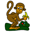 Dibujo Mono pintado por gianny