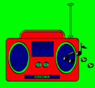 Dibujo Radio cassette 2 pintado por jaimely