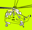 Dibujo Helicóptero al rescate pintado por prinsesa