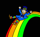 Dibujo Duende en el arco iris pintado por yoyo