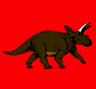 Dibujo Triceratops pintado por amin