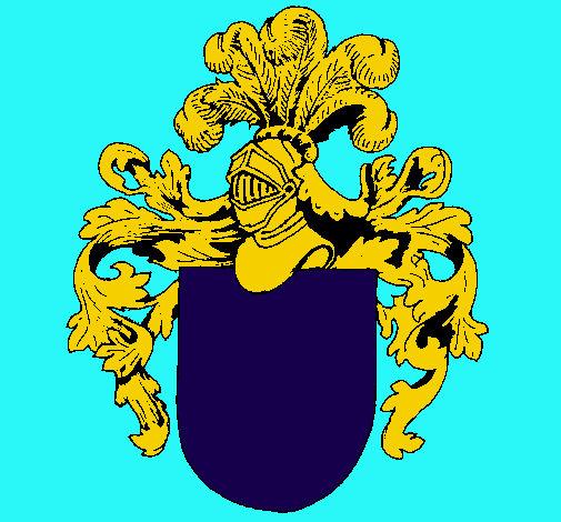 Escudo de armas y casco