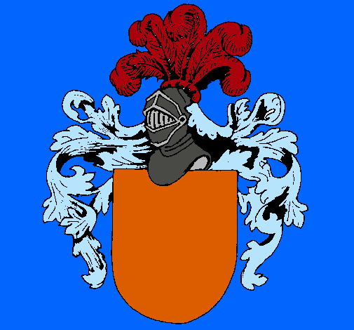 Escudo de armas y casco