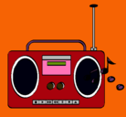 Dibujo Radio cassette 2 pintado por anuska@