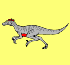 Dibujo Velociraptor pintado por edu