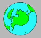 Dibujo Planeta Tierra pintado por juan