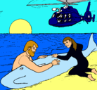 Dibujo Rescate ballena pintado por yarazuley