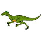 Dibujo Velociraptor pintado por antonio